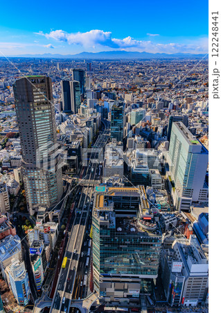 東京　渋谷区　渋谷スクランブルスクエアの展望施設 SHIBUYA SKY（渋谷スカイ）からの眺め 122248441