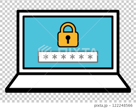 Laptop security screen Laptop security screen 122248566