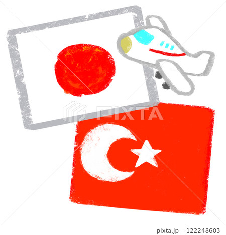 日本とトルコ　世界旅行 122248603