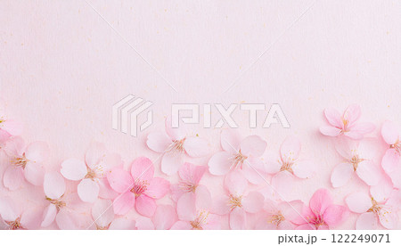 和紙と桜 122249071