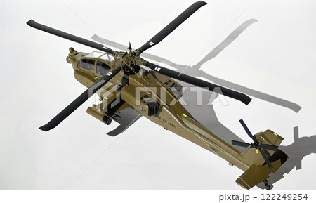AH-64A アパッチ、1/72スケール模型、フォーカスシフト撮影 122249254