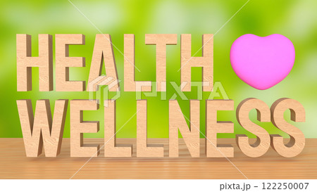 The Health wellness word for Health or medical concept 3d rendering. The Health wellness word for Health or medical concept 3d rendering. 122250007