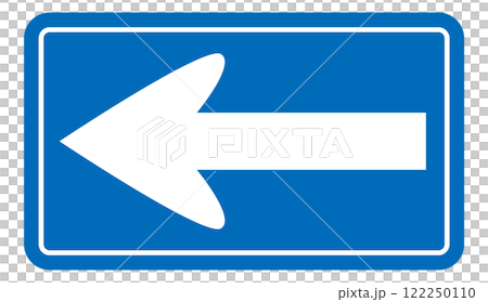 Vector illustration of a "one way" road sign Vector illustration of a "one way" road sign 122250110