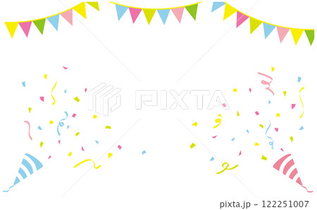 パーティーの背景イラストフレーム 122251007