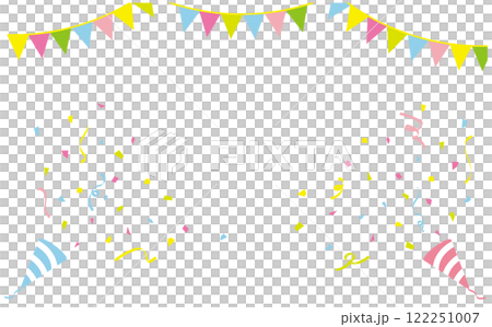 パーティーの背景イラストフレーム 122251007