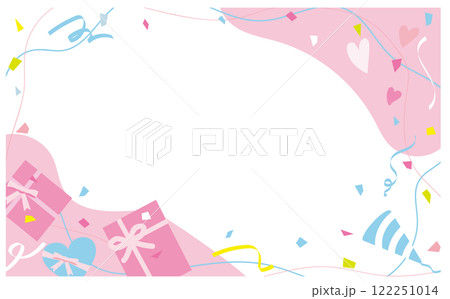 パーティーの背景イラストフレーム 122251014