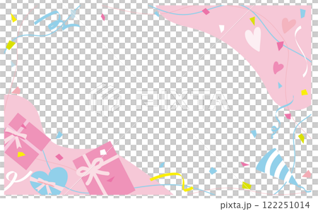 パーティーの背景イラストフレーム 122251014