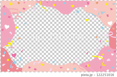 パーティーの背景イラストフレーム 122251016