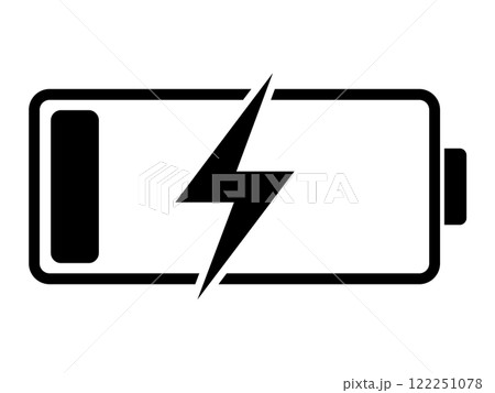 バッテリー充電中(電池残量少し) バッテリー充電中(電池残量少し) 122251078