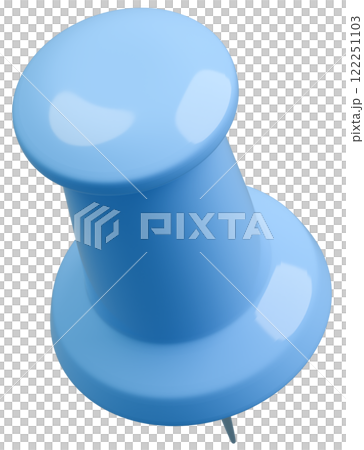 3D背景素材_圖釘_淺藍色 122251103