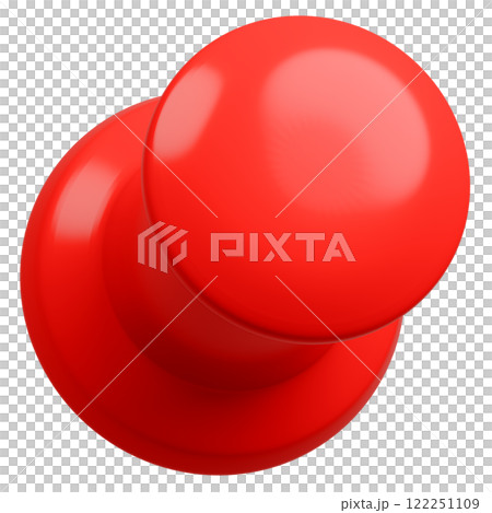 3D背景素材_画鋲_赤 3D背景素材_画鋲_赤 122251109
