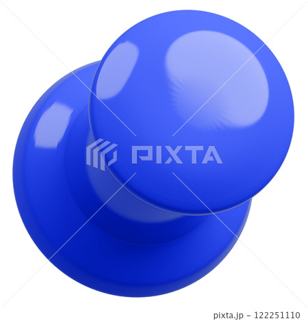 3D背景素材_画鋲_青 122251110