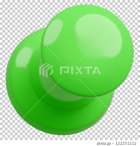 3D背景素材_画鋲_緑 3D背景素材_画鋲_緑 122251112