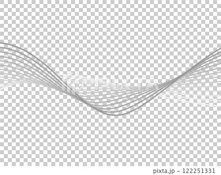 ライン・ウエーブのようなアブストラクトのデザインイラスト ライン・ウエーブのようなアブストラクトのデザインイラスト 122251331