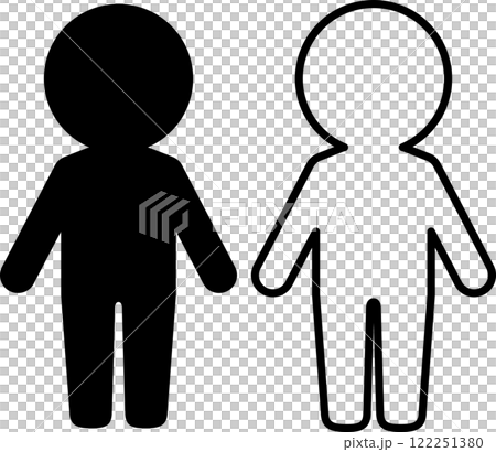 Deformed person icon 122251380