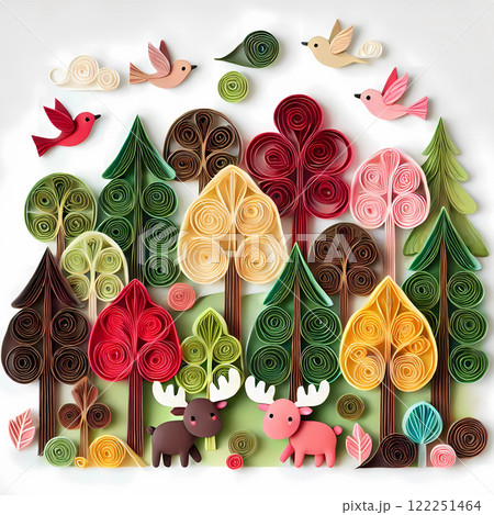 deciduous forest  122251464