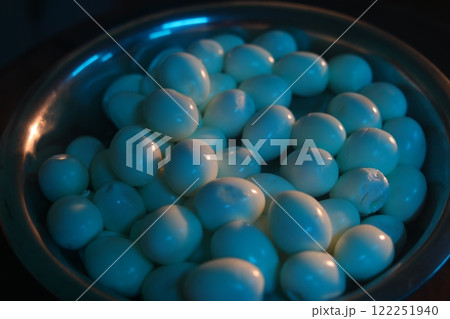 Hen Eggs on a table Hen Eggs on a table 122251940