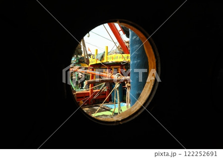 Fishing boat at Harbor Kakinada India Fishing boat at Harbor Kakinada India 122252691