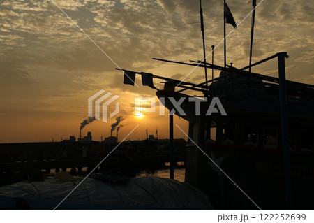 Fishing boat at Harbor Kakinada India Fishing boat at Harbor Kakinada India 122252699