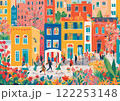 カラフルな街並み 122253148