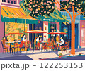 お店のあるカフェのテラス 122253153
