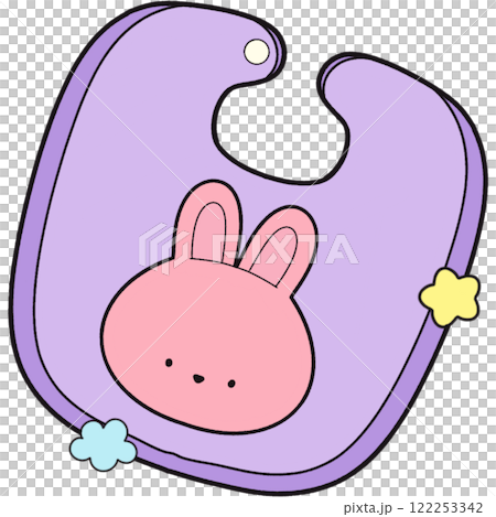 The illustration of a bib The illustration of a bib 122253342