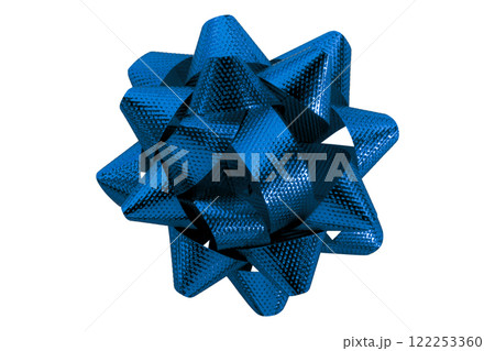 blue ribbon on isolated on white background blue ribbon on isolated on white background 122253360