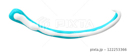 Light blue watercolor drops zigzag isolated on white background. Light blue watercolor drops zigzag isolated on white background. 122253366