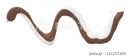 brown watercolor drop zigzag isolated on white background 122253368