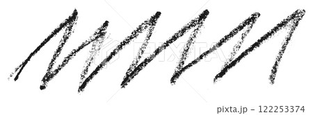 Black and gray pencil strokes isolated on a white background. 122253374