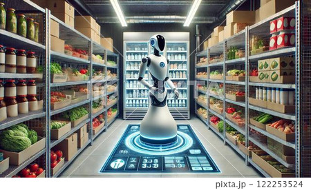 ロボットの真剣作業 ロボットの真剣作業 122253524