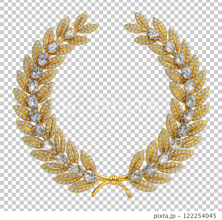 Laurel wreath set with jewels 122254045