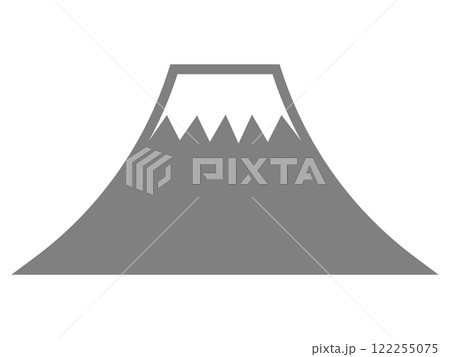 富士山のアイコン（シルエット） 122255075