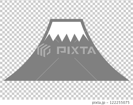 富士山のアイコン（シルエット） 122255075