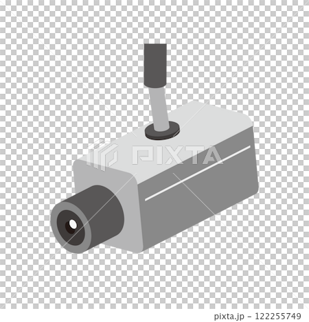 Surveillance camera isometric illustration 122255749