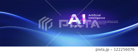 The concept of AI artificial intelligence technology background 122256076