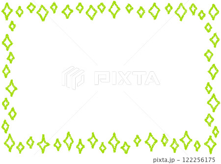 手描きのクレヨン素材 背景 キラキラのフレーム 手描きのクレヨン素材 背景 キラキラのフレーム 122256175