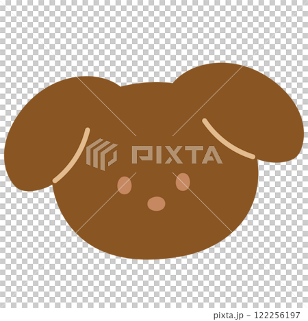 Puppy illustration for sticker, animal, card print, dog cartoon, character, comic, mascot, pet shop, vet, cute patch, brooch, pin, paw friend, adopt and rescue animal, shelter, foster home, icon 122256197