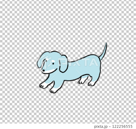 手繪線描可愛狗狗系列臘腸犬 手繪線描可愛狗狗系列臘腸犬 122256555
