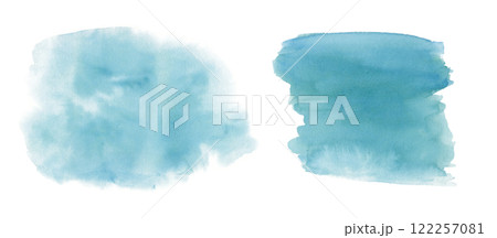 Blue cloud, sky. Watercolor spot illustration. Abstract brush strokes. Hand drawn isolated art. Backdrop for lettering design, decoration and adding plots, backgrounds. Blue cloud, sky. Watercolor spot illustration. Abstract brush strokes. Hand drawn isolated art. Backdrop for lettering design, decoration and adding plots, backgrounds. 122257081