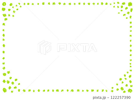 手描きのクレヨン素材　背景　フレーム 122257390