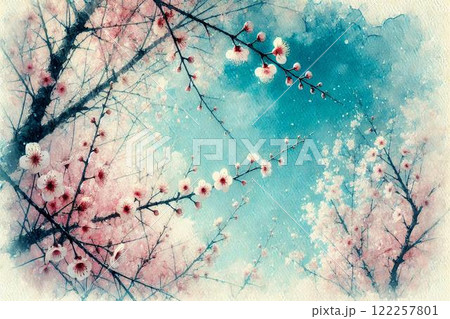 桜と青空 122257801
