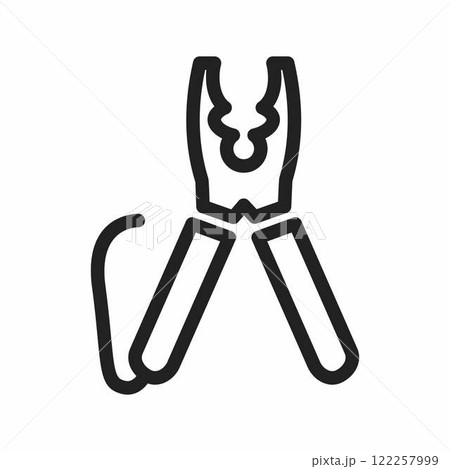 Wire Cutter icon vector. Suitable for mobile apps, web apps and print media. 122257999