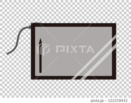 液晶平板電腦影像插畫素材 122258432