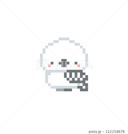 シマエナガドット絵 122258676
