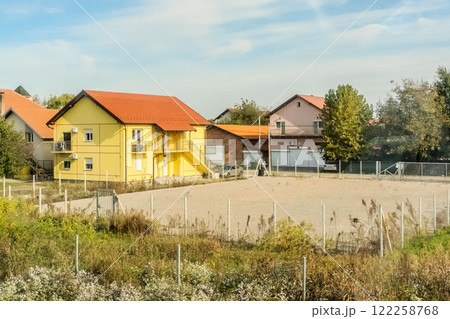 Belgrade, Serbia- 10152024: City view during daytime, buildings exterior 122258768