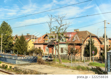 Belgrade, Serbia- 10152024: City view during daytime, buildings exterior Belgrade, Serbia- 10152024: City view during daytime, buildings exterior 122258816