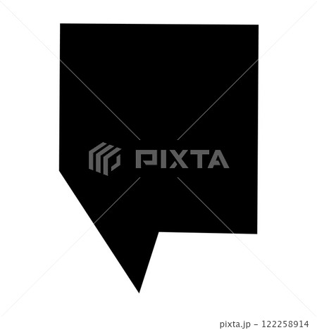Geometric Black Speech Bubble Vector for Comic Text and Stickers, Chat Icons and Banners, Talk and Thought Bubbles. Vector illustration Geometric Black Speech Bubble Vector for Comic Text and Stickers, Chat Icons and Banners, Talk and Thought Bubbles. Vector illustration 122258914