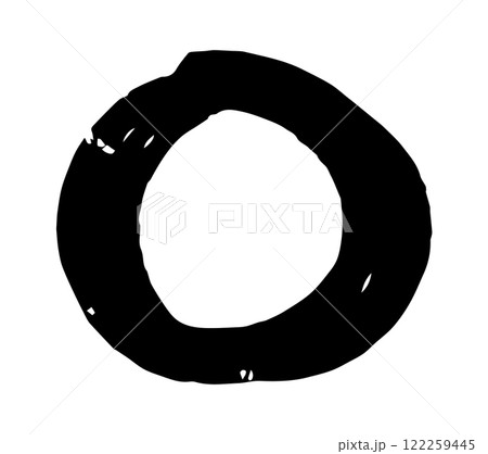Grunge stamp draft mockups of grunge overlay round stamp. Vector circle frame 122259445