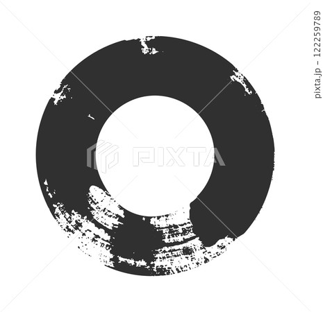 Grunge stamp draft mockups of grunge overlay round stamp. Vector circle frame Grunge stamp draft mockups of grunge overlay round stamp. Vector circle frame 122259789